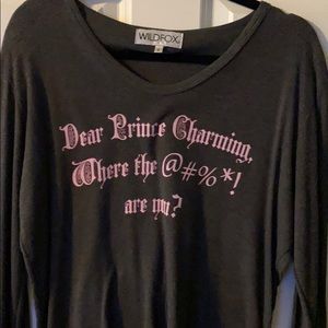 Wild fox long sleeve t